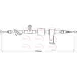 Apec Handbrake Cable Rear Right CAB1030