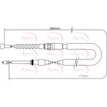 Apec Handbrake Cable Rear Right CAB1047