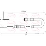 Apec Handbrake Cable Front Left or Right CAB1052