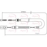 Apec Handbrake Cable CAB1059