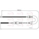 Apec Handbrake Cable CAB1060