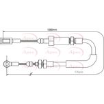 Apec Handbrake Cable Front CAB1068