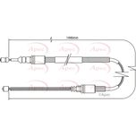 Apec Handbrake Cable Rear Left or Right CAB1074
