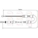 Apec Handbrake Cable Rear Right CAB1075