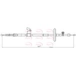 Apec Handbrake Cable Rear Left CAB1099
