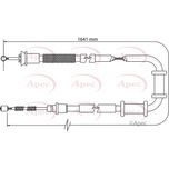 Apec Handbrake Cable Rear Left CAB1108