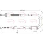 Apec Handbrake Cable Rear Right CAB1109