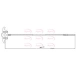 Apec Handbrake Cable Front CAB1128