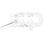 Apec Handbrake Cable Front CAB1129