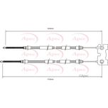 Apec Handbrake Cable Rear Left or Right CAB1132