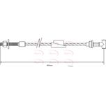 Apec Handbrake Cable Front CAB1134