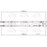 Apec Handbrake Cable CAB1136