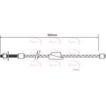 Apec Handbrake Cable Front CAB1138