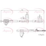 Apec Handbrake Cable Rear Left CAB1151