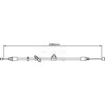 Apec Handbrake Cable Rear Left CAB1157