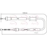 Apec Handbrake Cable Rear Right CAB1159