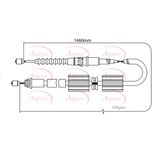Apec Handbrake Cable Rear Left or Right CAB1162