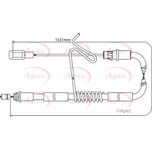 Apec Handbrake Cable Rear Left CAB1196