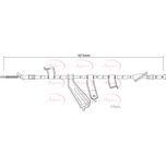 Apec Handbrake Cable Rear Left CAB1218