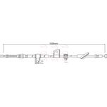 Apec Handbrake Cable Rear Left CAB1220