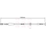 Apec Handbrake Cable Rear Left or Right CAB1242