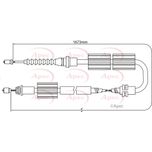 Apec Handbrake Cable Rear Left or Right CAB1245