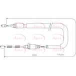 Apec Handbrake Cable Rear Right CAB1269