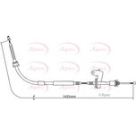 Apec Handbrake Cable Rear Left CAB1299