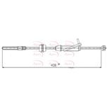 Apec Handbrake Cable Front CAB1307