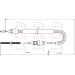 Apec Handbrake Cable Front Centre CAB1330