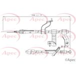 Apec Handbrake Cable Rear Right CAB1346