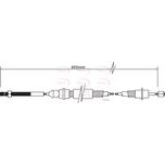 Apec Handbrake Cable Rear Left CAB1349