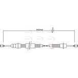 Apec Handbrake Cable Rear Right CAB1350