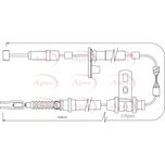 Apec Handbrake Cable Rear Left CAB1391
