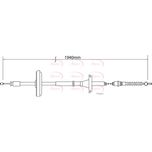 Apec Handbrake Cable Rear Left or Right CAB1396