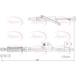 Apec Handbrake Cable Rear Right CAB1402