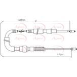 Apec Handbrake Cable Rear Left or Right CAB1403
