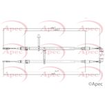 Apec Handbrake Cable Rear Left or Right CAB1417