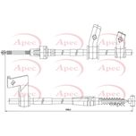 Apec Handbrake Cable Rear Right CAB1427