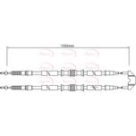 Apec Handbrake Cable Rear Left or Right CAB1451