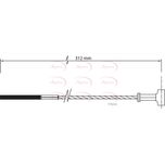 Apec Handbrake Cable Front CAB1452