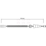 Apec Handbrake Cable Rear Left or Right CAB1453