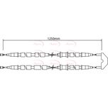 Apec Handbrake Cable Rear Centre CAB1454
