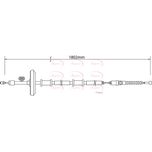 Apec Handbrake Cable CAB1460