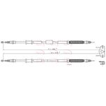 Apec Handbrake Cable Rear Left or Right CAB1461