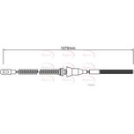 Apec Handbrake Cable Rear Right CAB1465