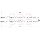 Apec Handbrake Cable Rear Left or Right CAB1475