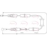 Apec Handbrake Cable Rear Left or Right CAB1479