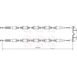 Apec Handbrake Cable CAB1488