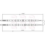 Apec Handbrake Cable Rear Left or Right CAB1499